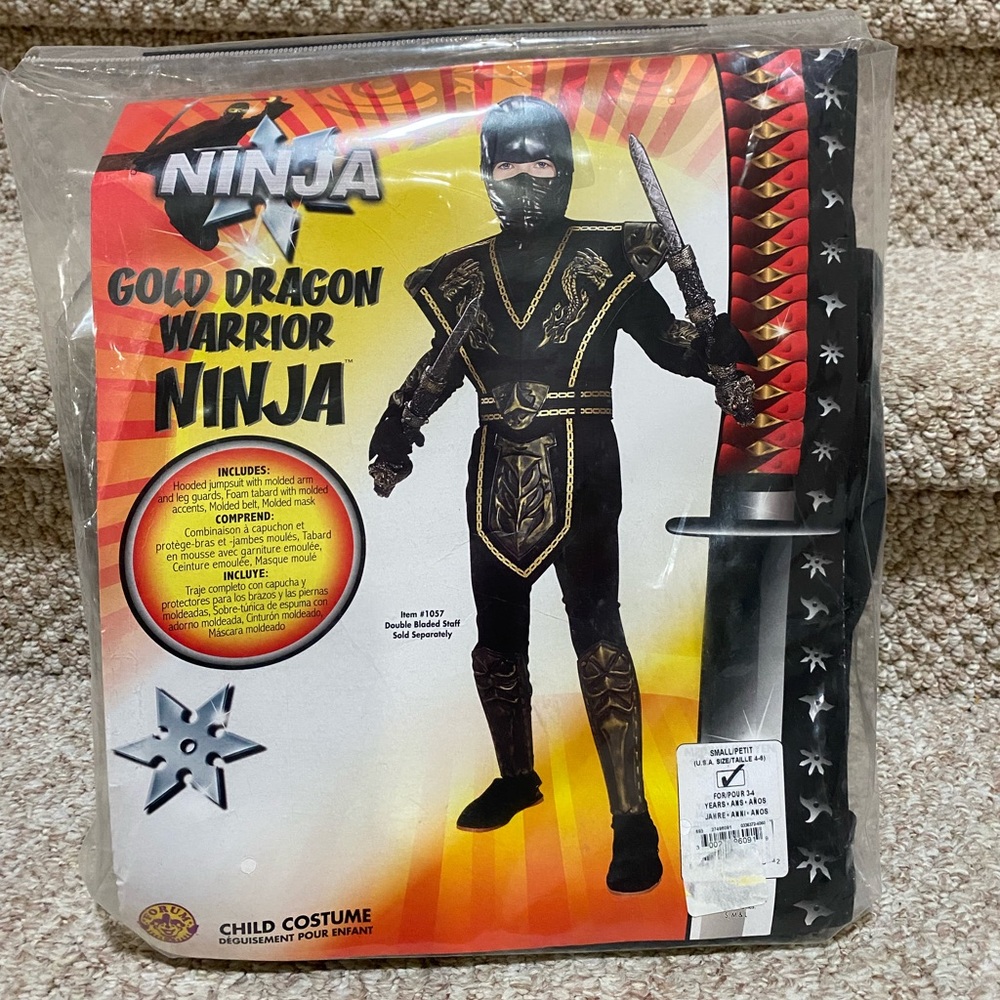Child Gold Dragon Warrior Ninja